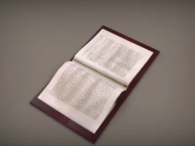 Open Book 3D model