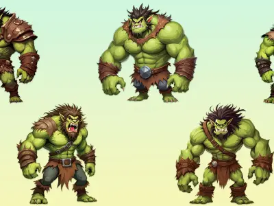 11 Fantasy Orc Characters Texture