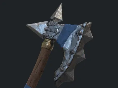 Fantasy Stylish- Axe of Cruel Low-poly 3D model