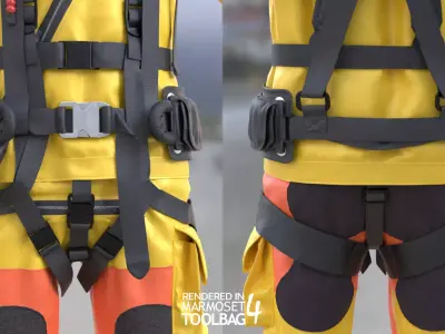 Rescue Swimming Suit Free 3D model