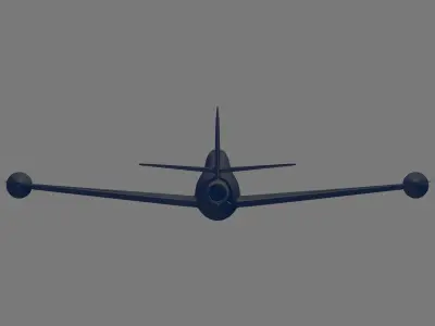 F-84G-21-RE Thunderjet 3D model