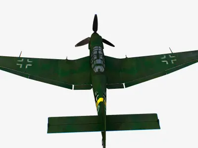 German bomber ground-attack Junkers Ju 87 Stuka Low-poly 3D model