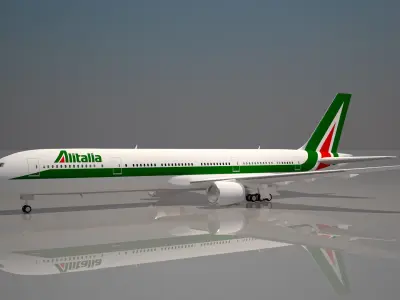 Alitalia Airlines 777 200ER 3D model