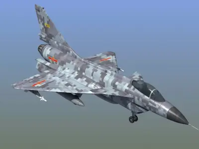 Chengdu J-10 Firebird 3D model
