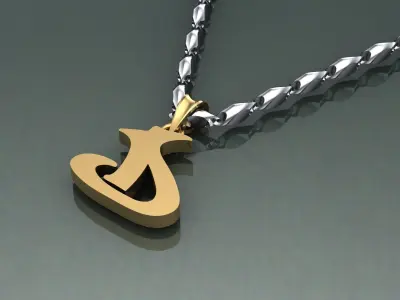 Pendant D-d1 3D print model