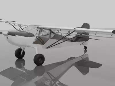 Kitfox Series 5 Low-poly 3D model