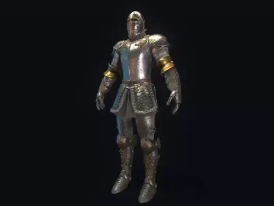 Medieval Armor Low-poly 3D model