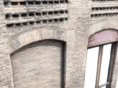3D Scanned Italian Facade 005 3D model