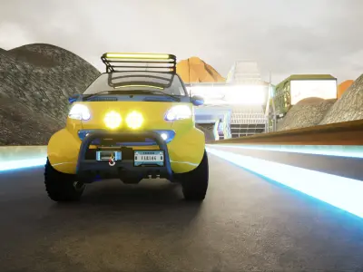 Smart forTwo 1999 4x4 VLE Free 3D model