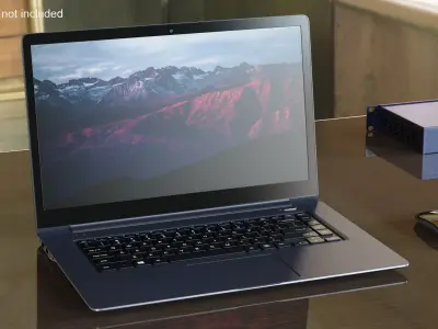 Slim Design Laptop 3D model