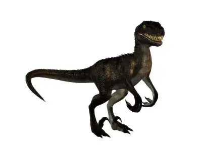 3Dfoin - Raptor Low-poly 3D model