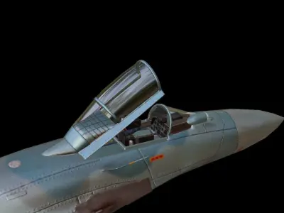 Sukhoi Su-27 Low-poly 3D model