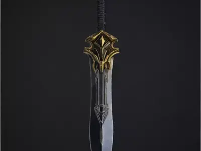 Kingshade Dagger Low-poly 3D model