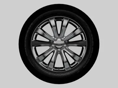 Car Tires 3D Models Low-poly 3D model