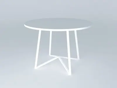 Table Round Basic Free 3D model