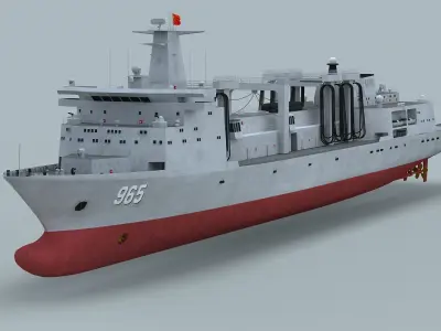 PLA Navy Type 901 Supply Ship 3D model