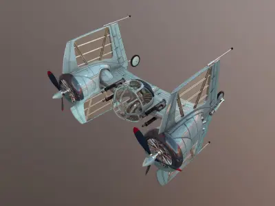 TIE Diesel Fighter Plane 3D model