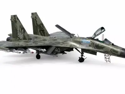 Aircraft 29 Low-poly 3D model