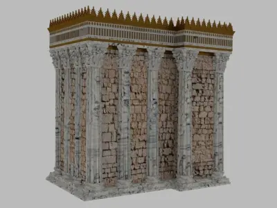 Herods Temple - Old Decrepit Version 3D model