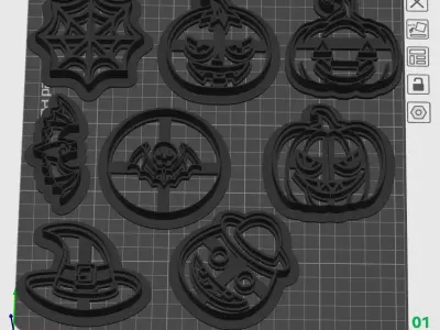 Halloween cookie cutter for commercial use 3D print model