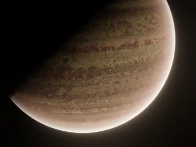 Planet Space Ready to game Low-poly 3D model 9