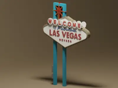 Welcome to Fabulous Las Vegas Sign 3D model