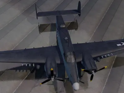 Lockheed PV-2 Harpoon 3D model