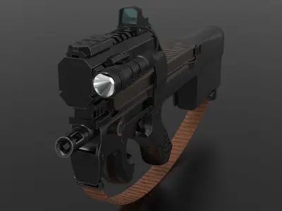 P90 SMG Fps - Tps Low-poly 3D model