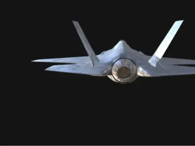 F-35A Lightning II 3D Model of Stealth Multirole Fighter Jet Low-poly 3D model