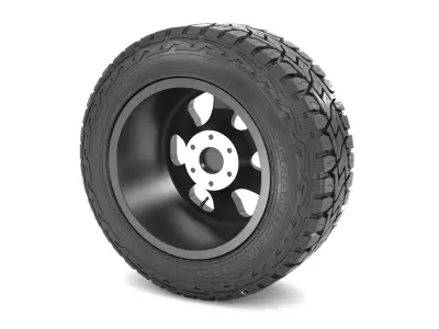 OFF ROAD WHEEL AND TIRE 2 3D model