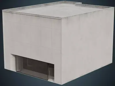 Building 9B Low-poly 3D model