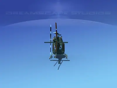 Bell OH-58B Slovenia 3D model