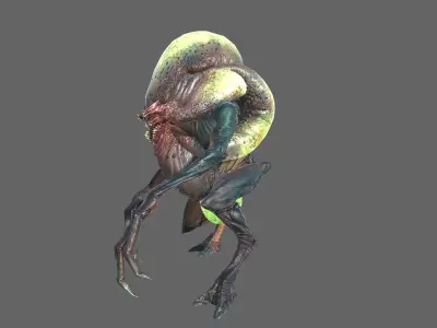 Alien Sapper Low-poly 3D model