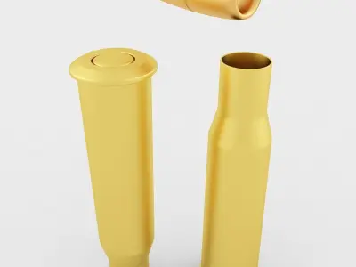 7 62x54R Cartridge 3D model