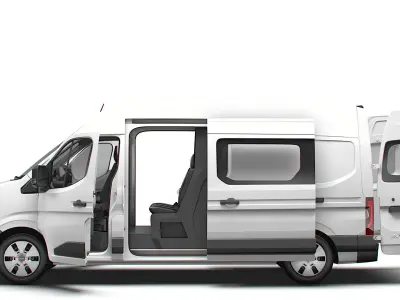 Nissan Interstar L3H3 CrewCab Van HQ Interior 2024 3D model