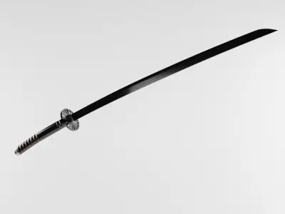 Kamado Tanjiro Nichirin Blade from Kimetsu No Yaiba 3D model