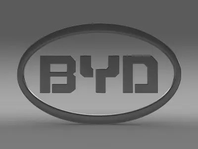 BYT Logo 3D model