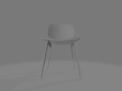 Low-Poly Chair Free low-poly 3D model