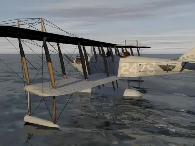 Curtiss N-9H Floatplane 3D model