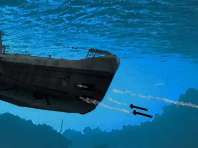 Type VII- U-Boat 3D model