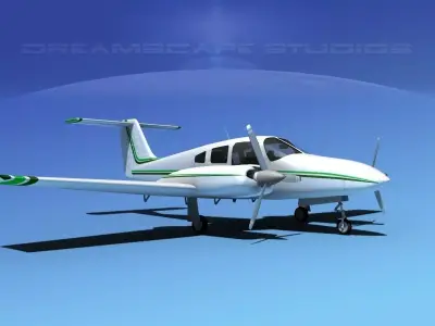 Piper PA-44-180 Seminole V05 3D model