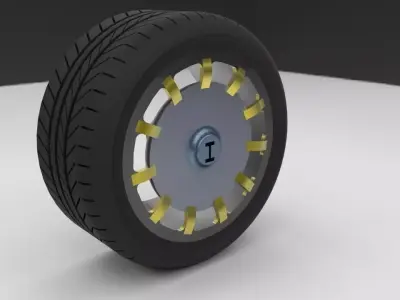 Car wheel Free 3D model