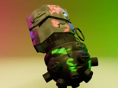 JINX GRENADE  low-poly Low-poly 3D model