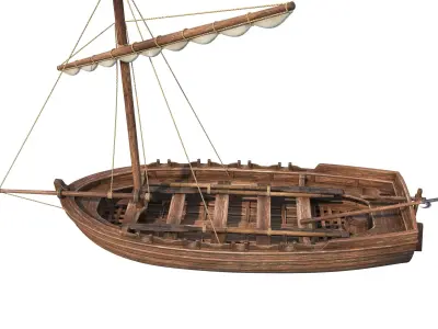 Medieval Boat 3D model