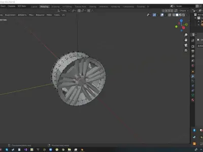 Disks for cars Low-poly 3D model