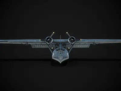 WW2 Consolidated PBY 5 Catalina 3D model