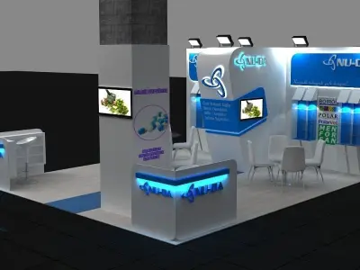 3D Exhibition Stand 1 3D model