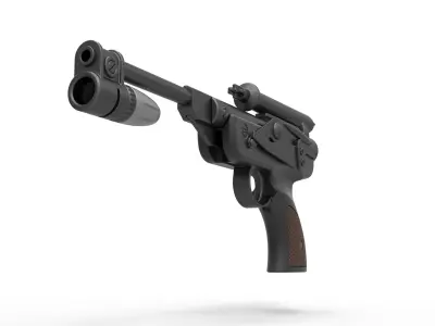 Blaster pistol DL-18 from Star Wars Return Of The Jedi 3D model