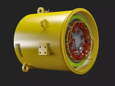 Stator electric motor 3D model