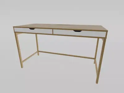 Simple Modern Desk Free low-poly 3D model